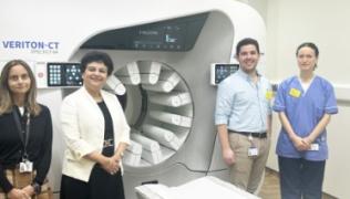 Dr Kshama Wechalekar with members of the nuclear medicine team