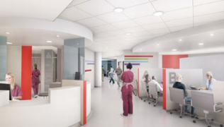 Artist's impression of the new Emergency Department (A&E)