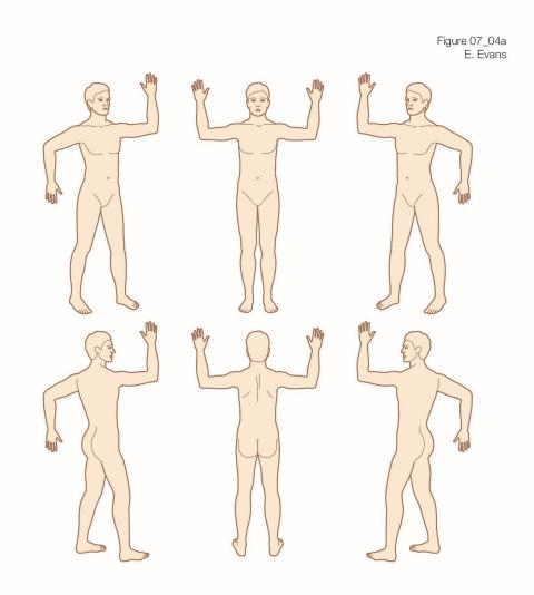 Image of 6 different treatment positions used during TSEBT.