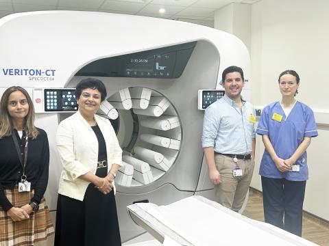 Dr Kshama Wechalekar with members of the nuclear medicine team